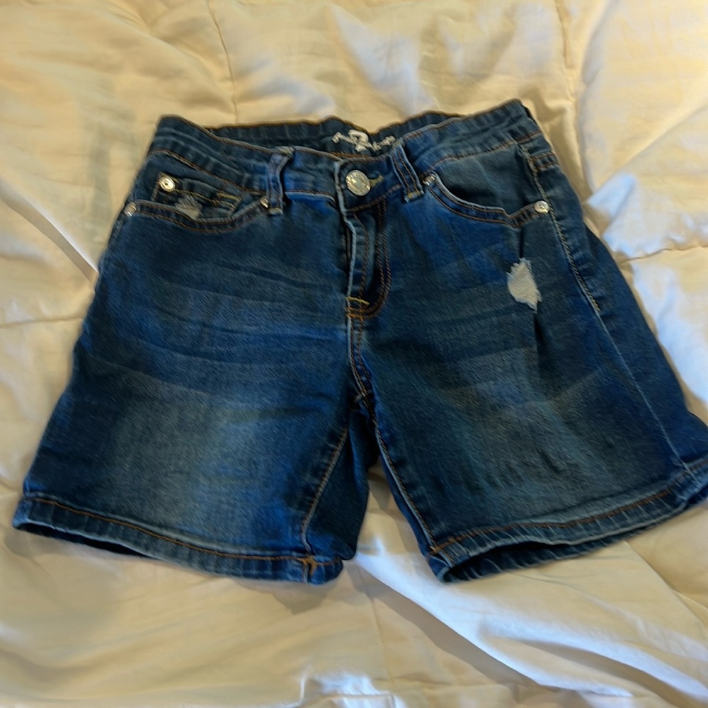 Girls Jean/Denim shorts 7 for All Man Kind